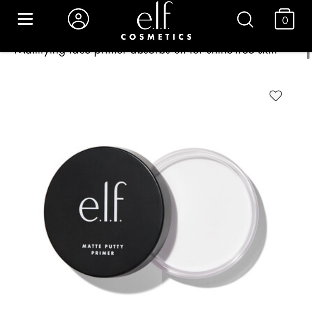 🍒4/$25🍒 ELF Matte Putty Primer - NWT